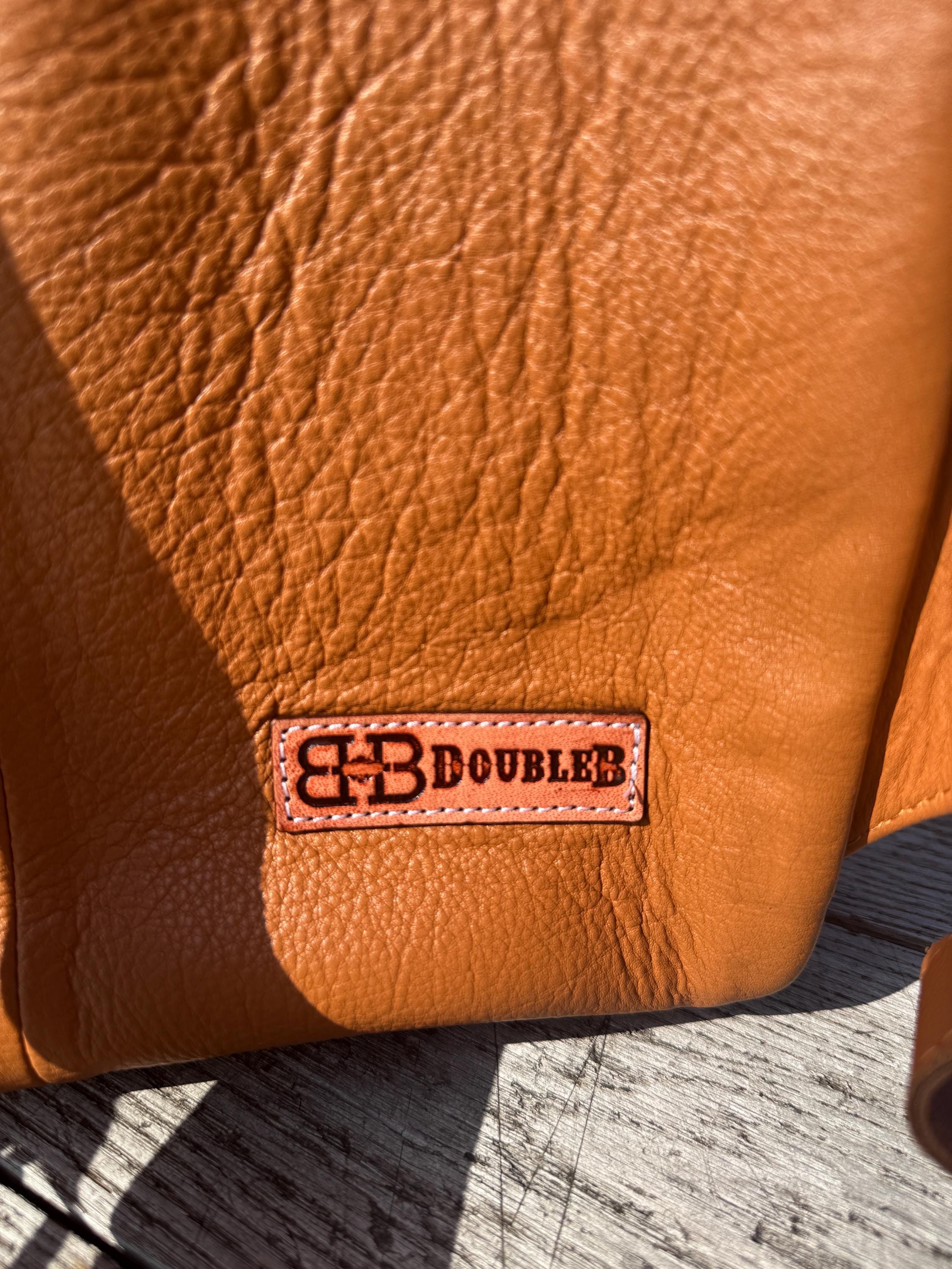 Fully Tooled Western Backpack Genuine Leather Diaper Bag Personal Item carry-on luggage by Double B Wild Rags