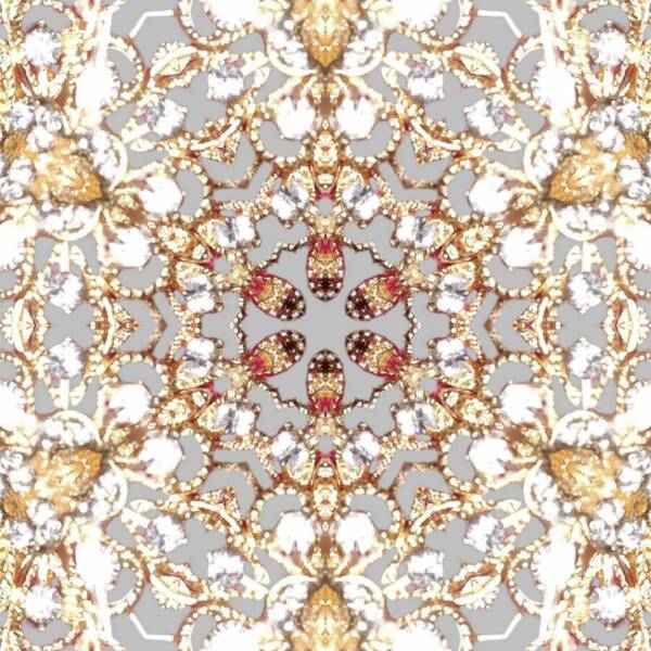 Intricate Gold Mandala Design - Art Print