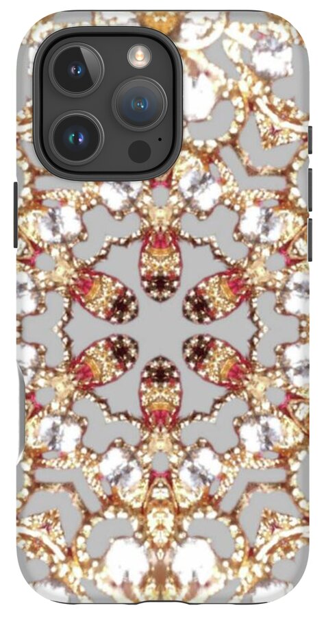 Intricate Gold Mandala Design - Phone Case