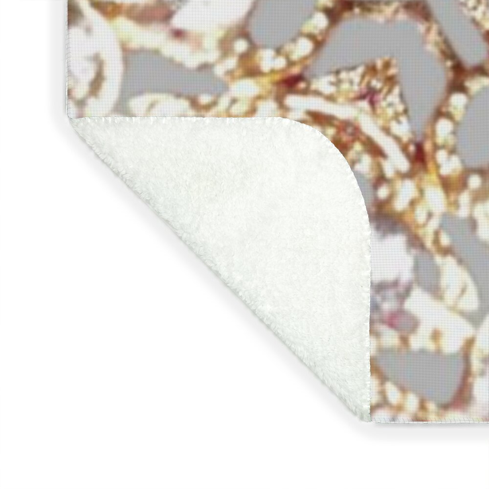 Intricate Gold Mandala Design Fleece Blanket
