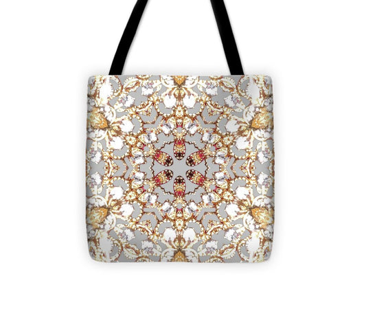 Intricate Gold Mandala Design - Tote Bag