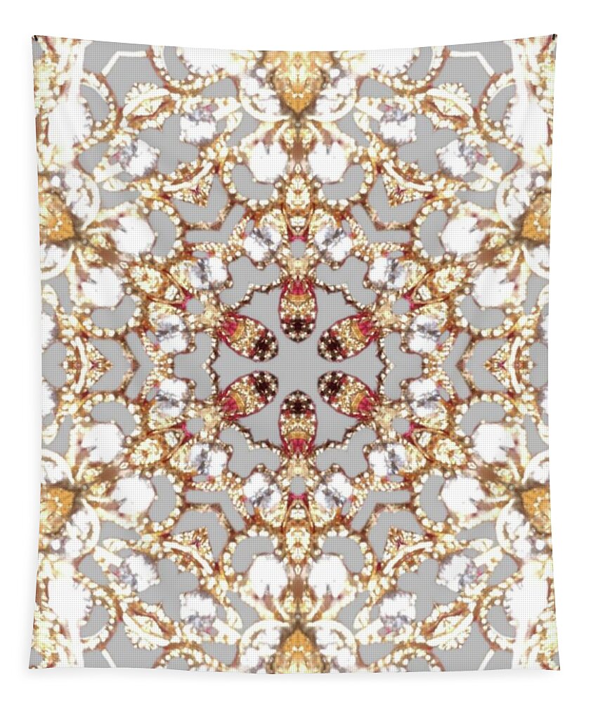 Intricate Gold Mandala Design - Tapestry