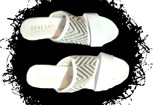Italian Shoemakers White High Heel Sandals (Size 8.5) - new without tags - Shell Design Boutique