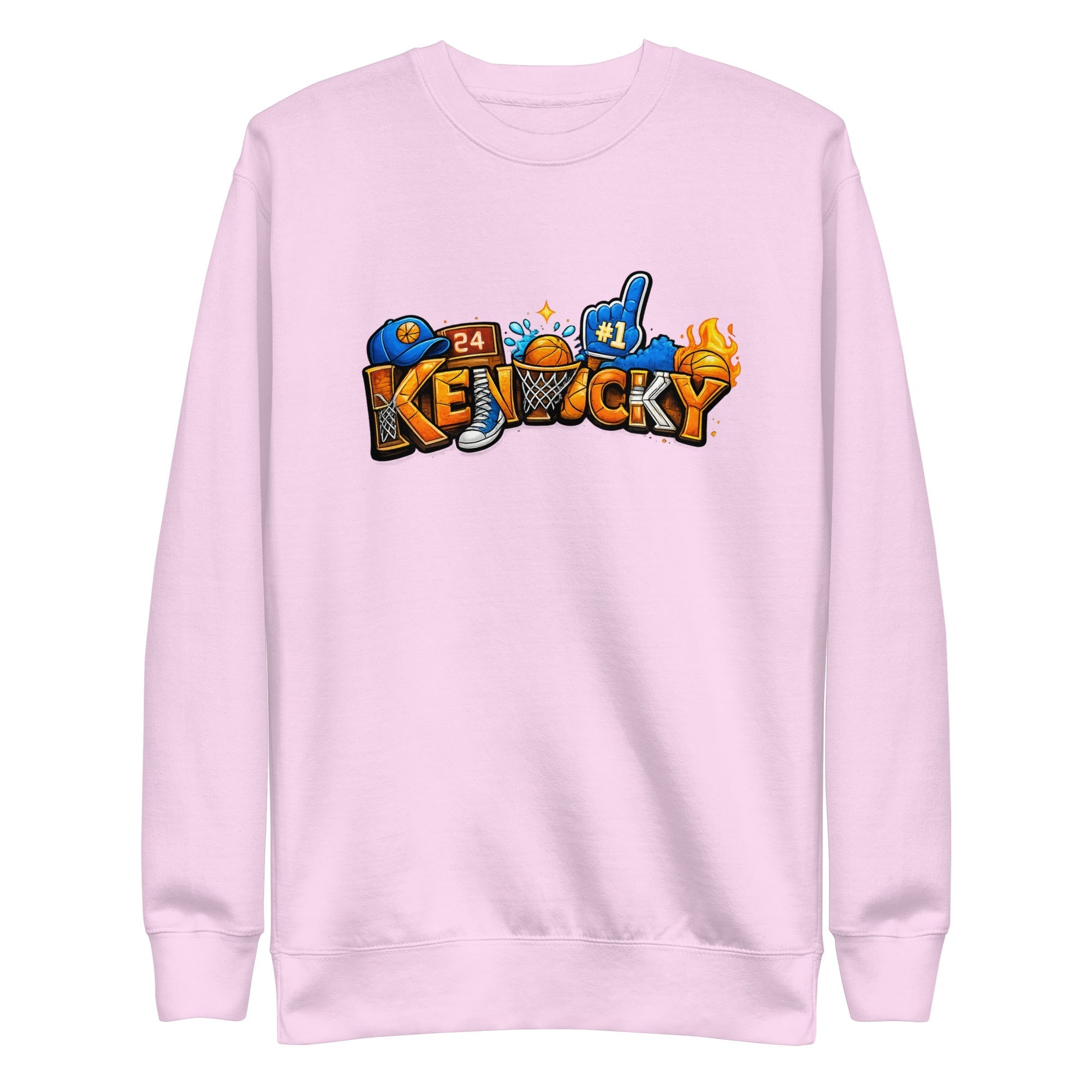 Kentucky Basketball Sweatshirt | Word Art Design | Premium Fleece