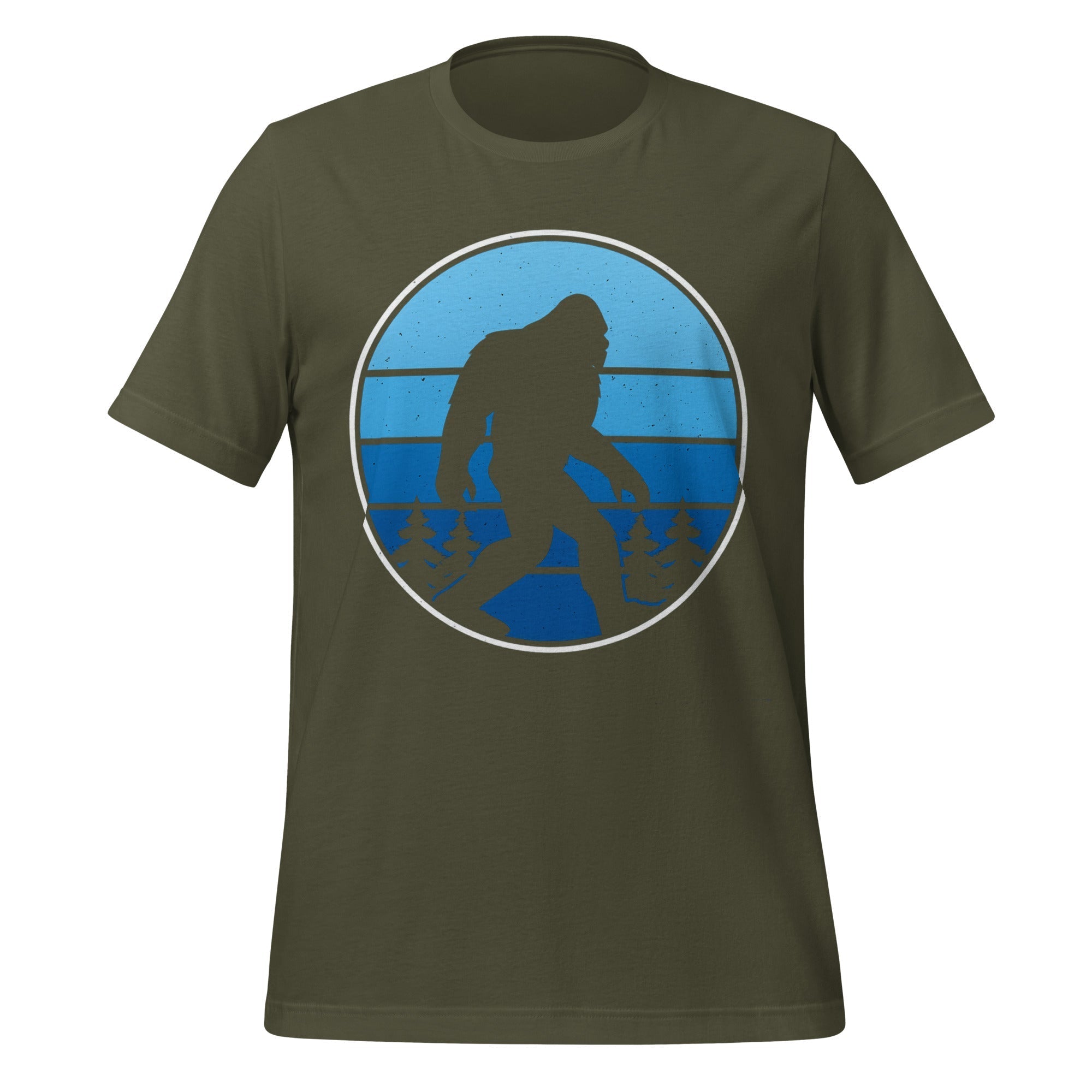 Kentucky Bigfoot T-Shirt | Blue Forest Silhouette Glow | Classic
