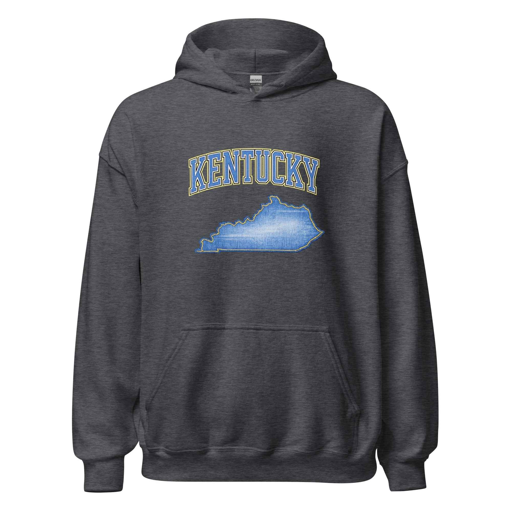 Kentucky State Hoodie | Denim Textured Design | Unisex Cotton Blend