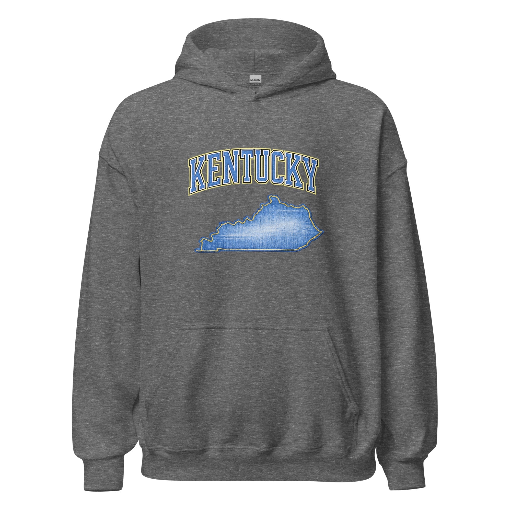 Kentucky State Hoodie | Denim Textured Design | Women's Cotton Blend