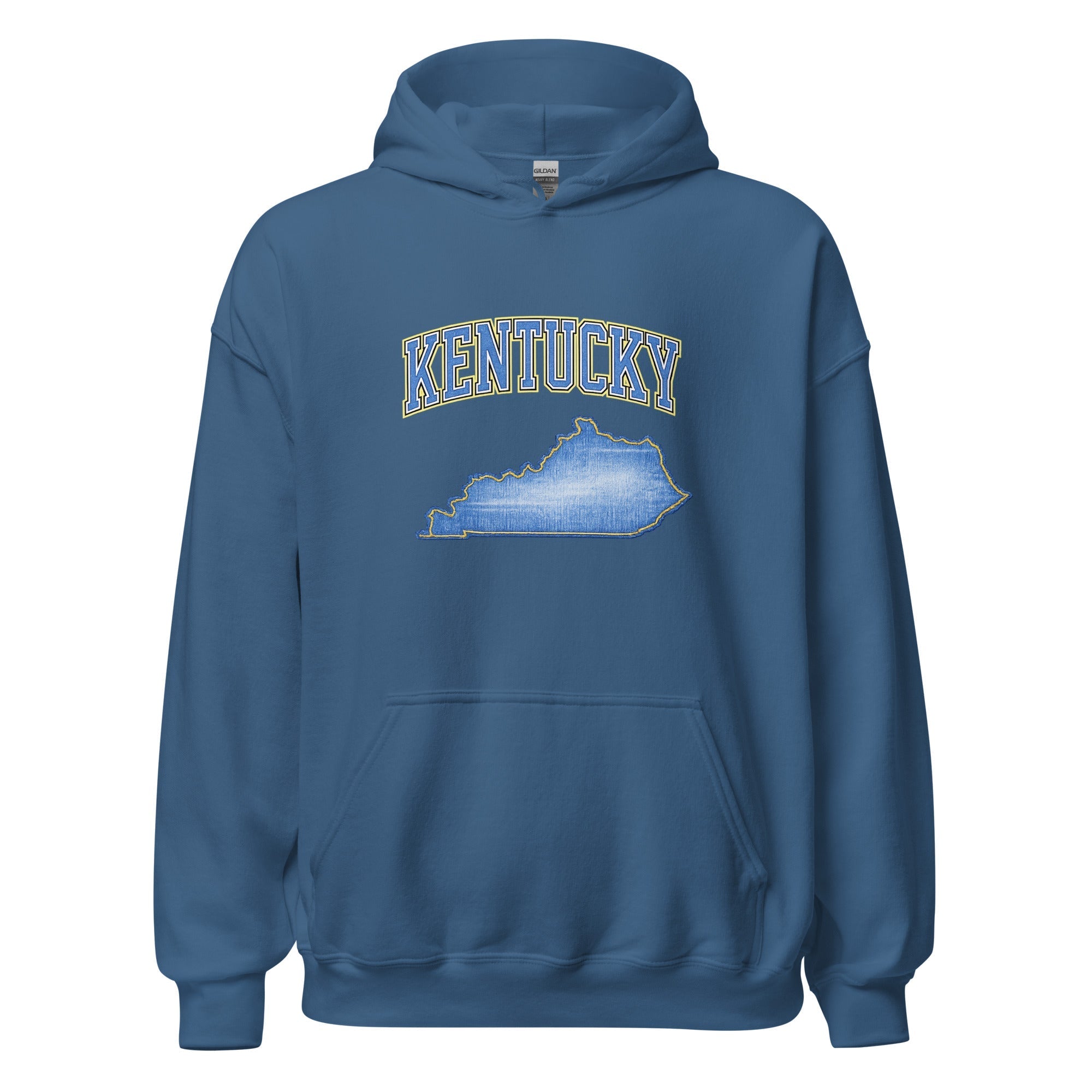Kentucky State Hoodie | Denim Textured Design | Women's Cotton Blend