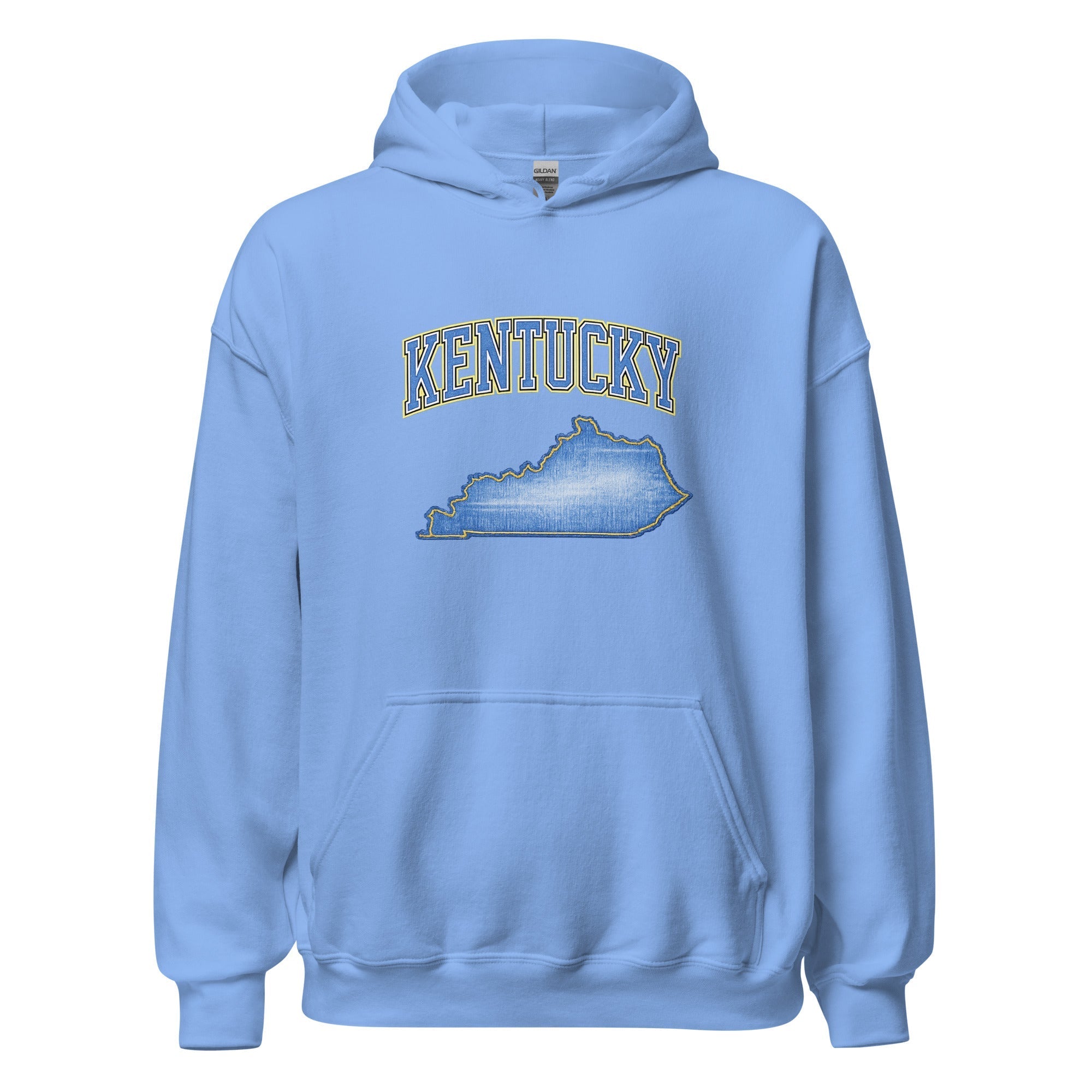 Kentucky State Hoodie | Denim Textured Design | Women's Cotton Blend
