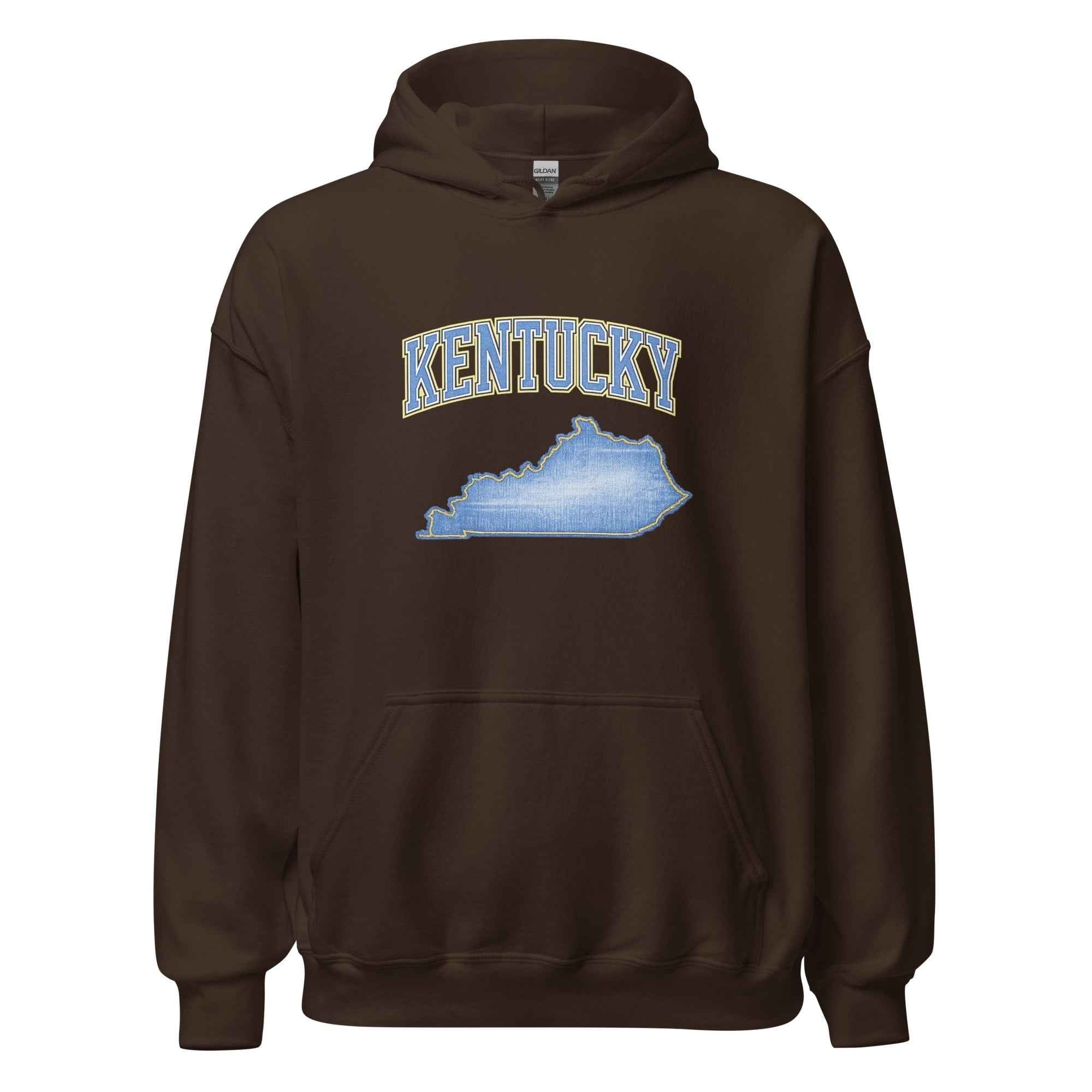 Kentucky State Hoodie | Denim Textured Design | Unisex Cotton Blend