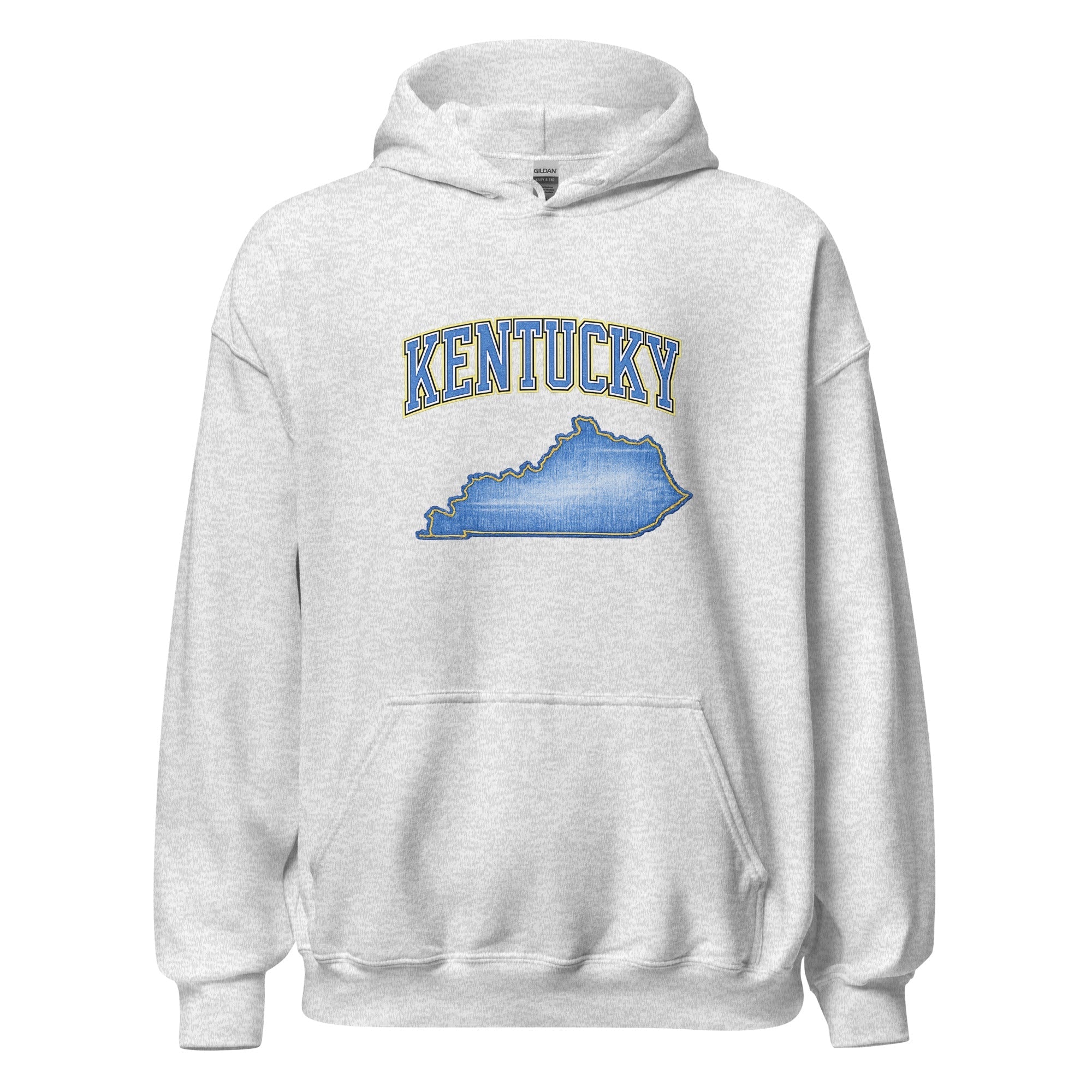Kentucky State Hoodie | Denim Textured Design | Women's Cotton Blend