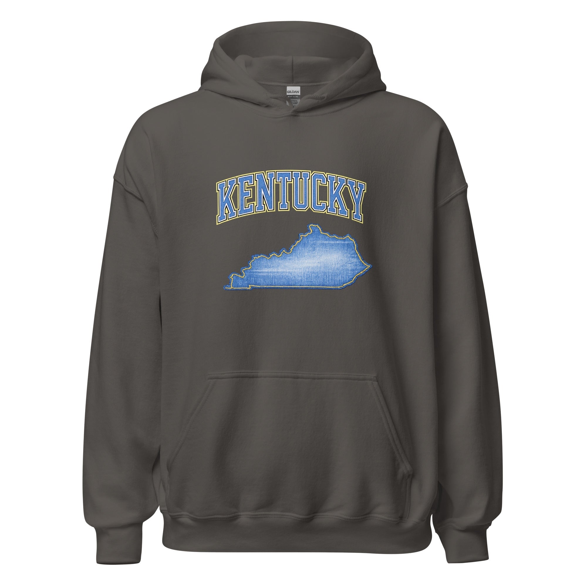 Kentucky State Hoodie | Denim Textured Design | Women's Cotton Blend