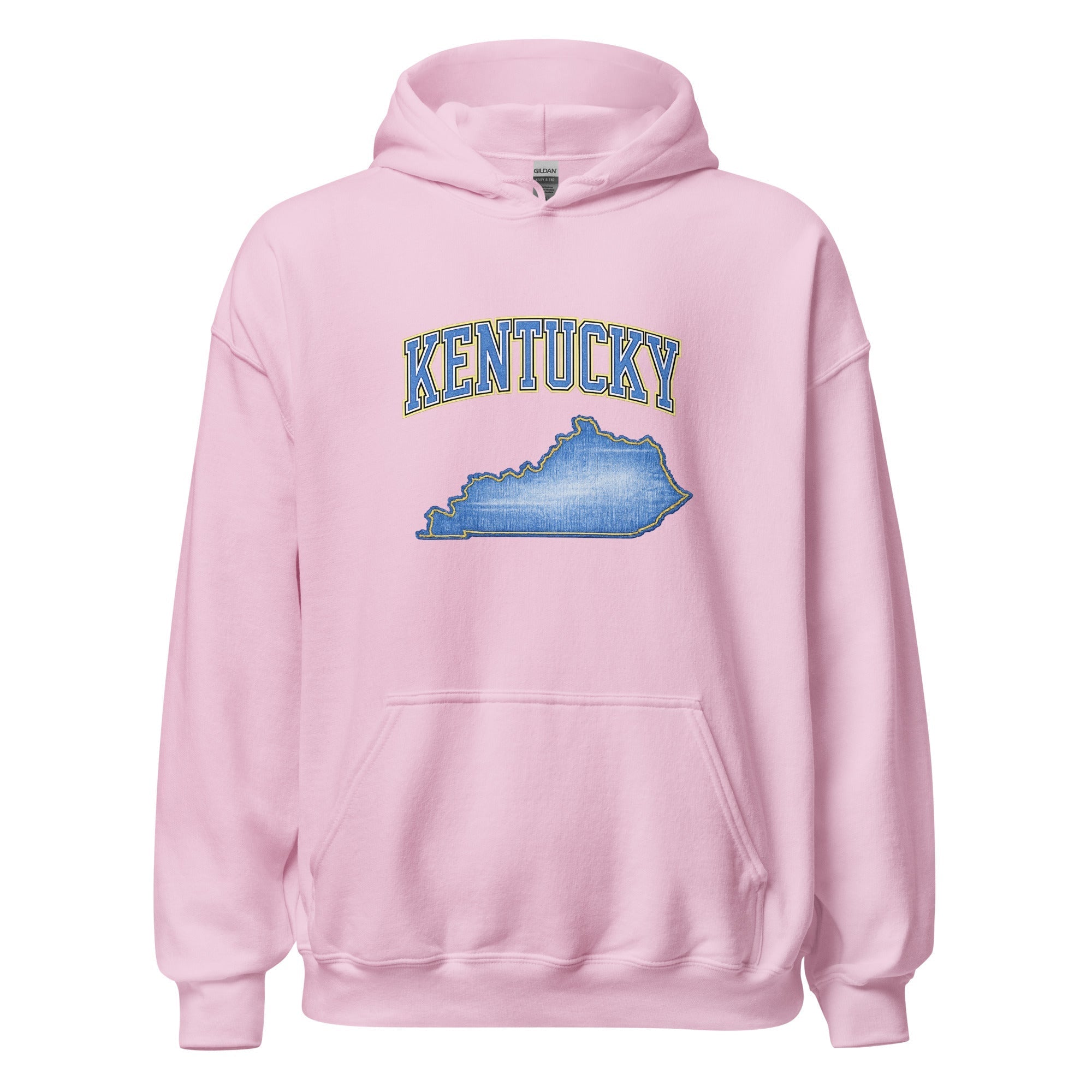 Kentucky State Hoodie | Denim Textured Design | Women's Cotton Blend