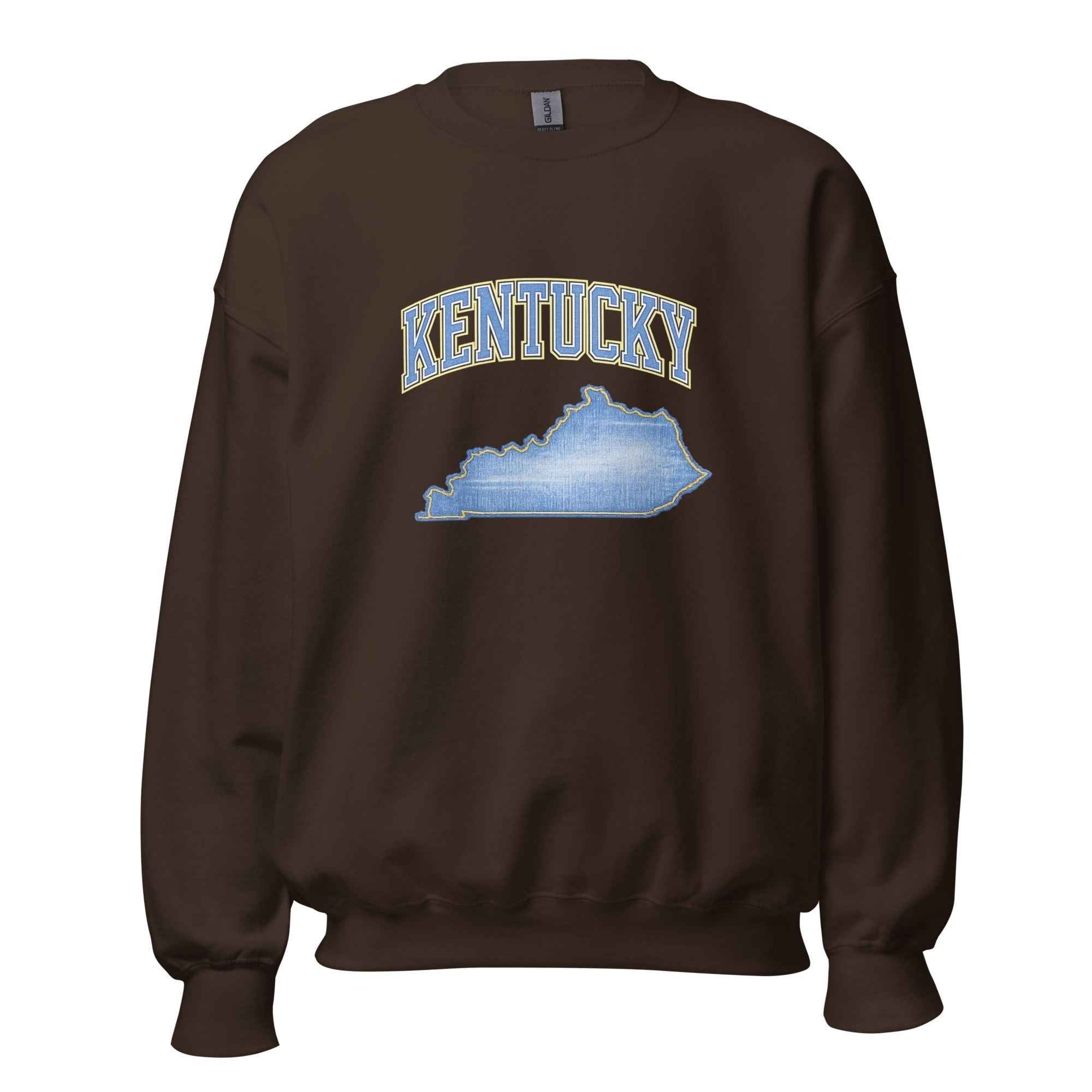 Kentucky State Sweatshirt | Denim Textured Design | Unisex Cotton Blend