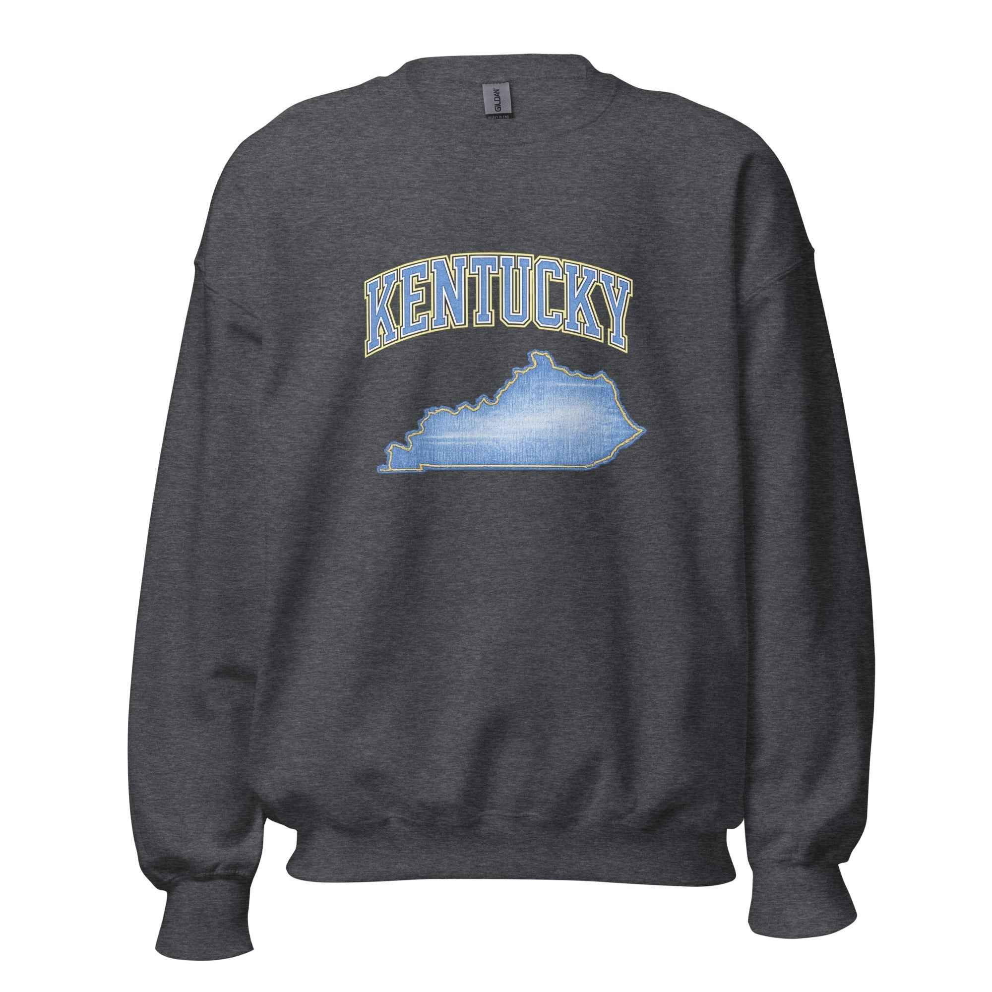 Kentucky State Sweatshirt | Denim Textured Design | Unisex Cotton Blend
