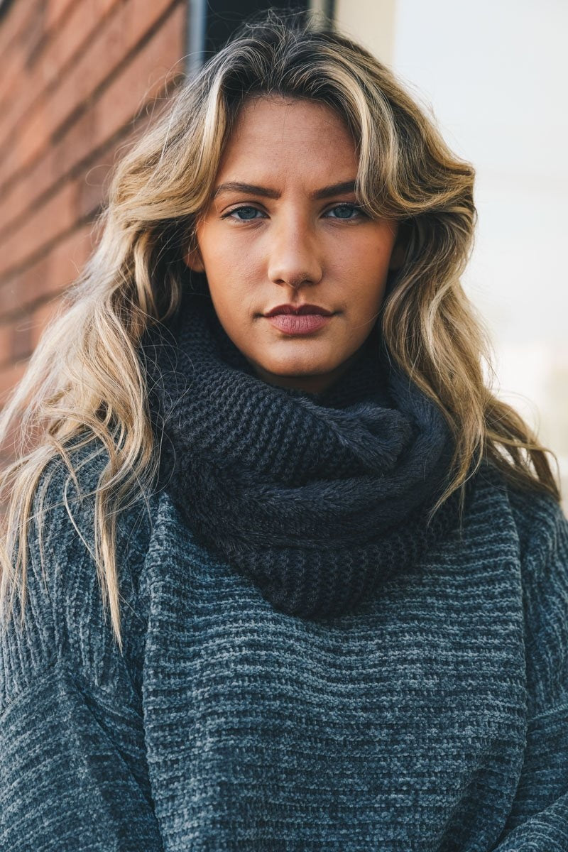 Knit Infinity Scarf