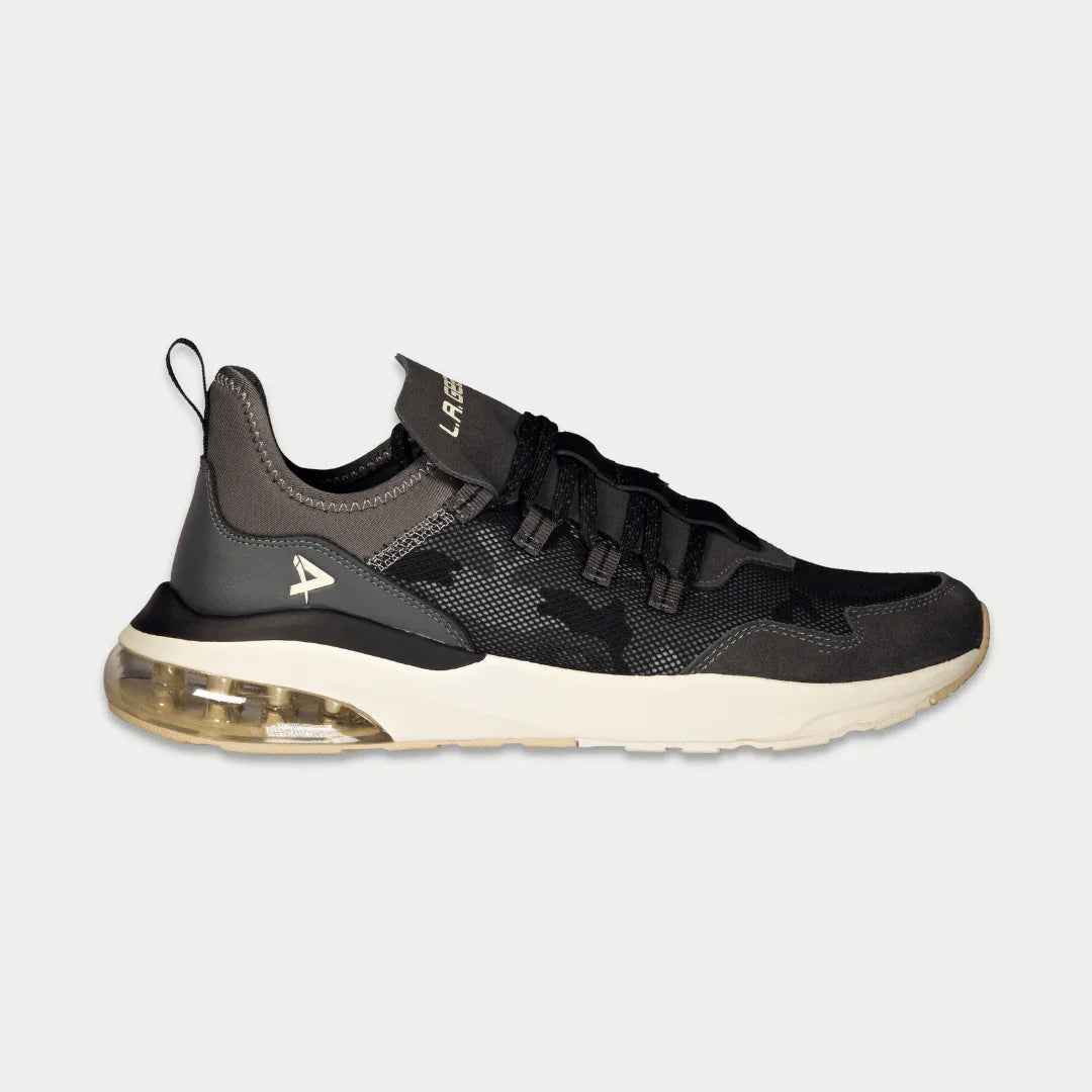 LA Gear Men’s Runyon Lowtop | Black x Gray