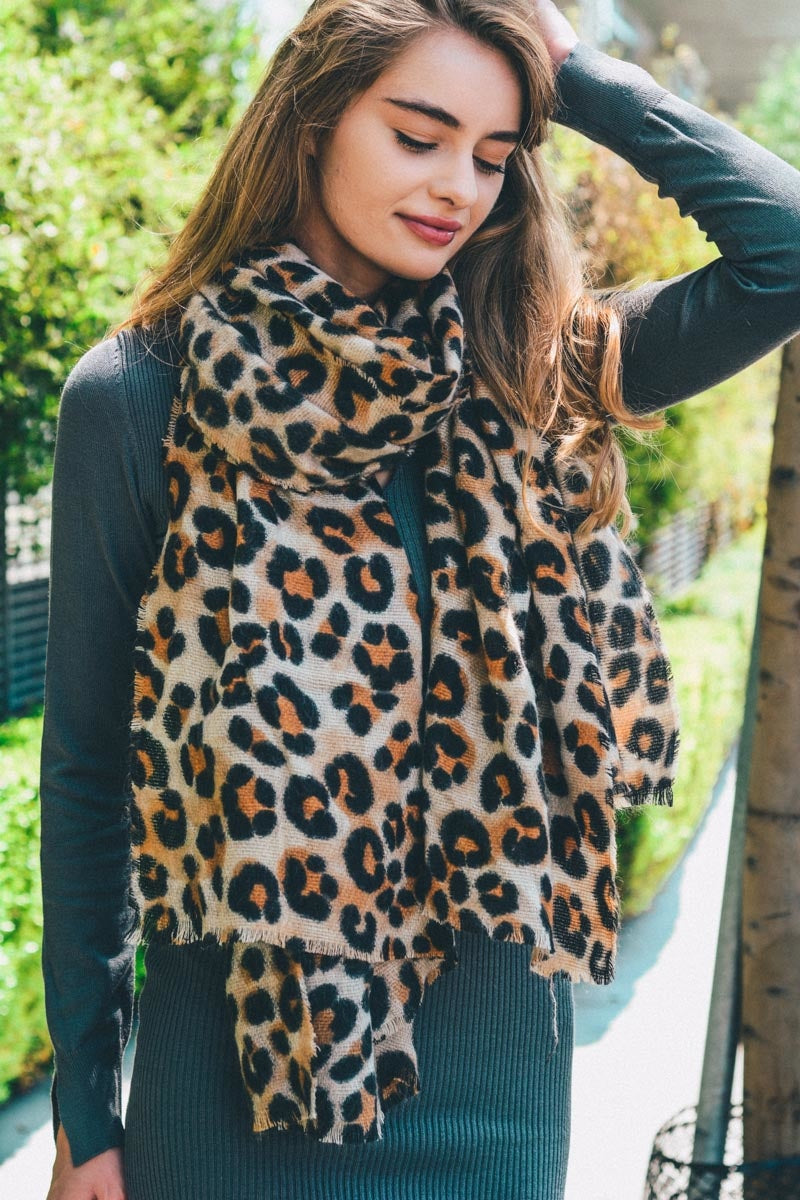 Leopard Print Scarf