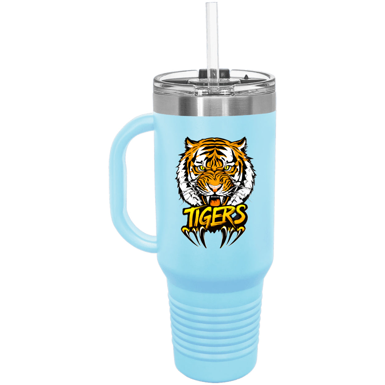 Tiger with Claws Polar Camel 40 oz. Travel Mug with Handle & Straw
