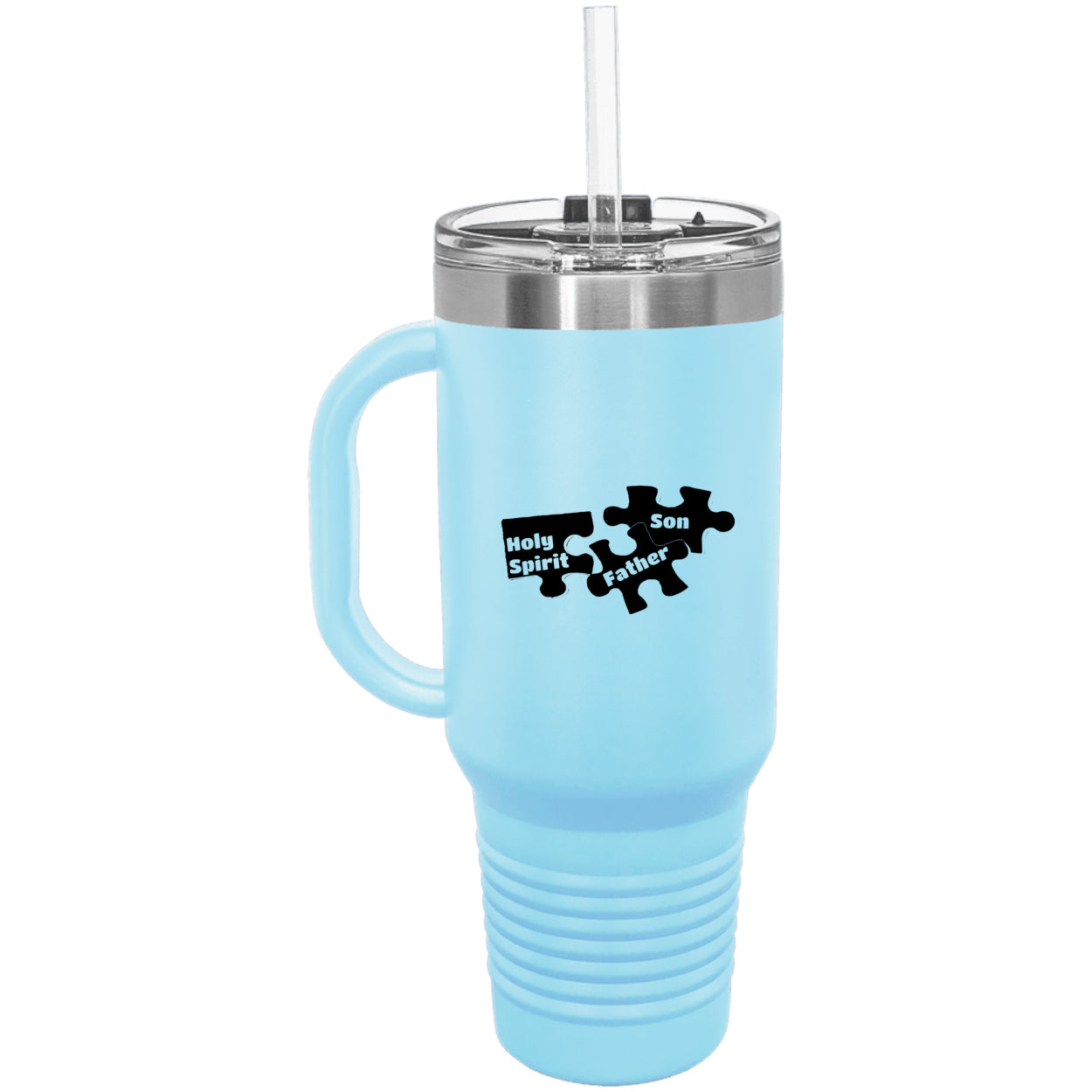 Father Son & Holy Spirit Religious Polar Camel 40 oz Tumbler with Handle & Straw