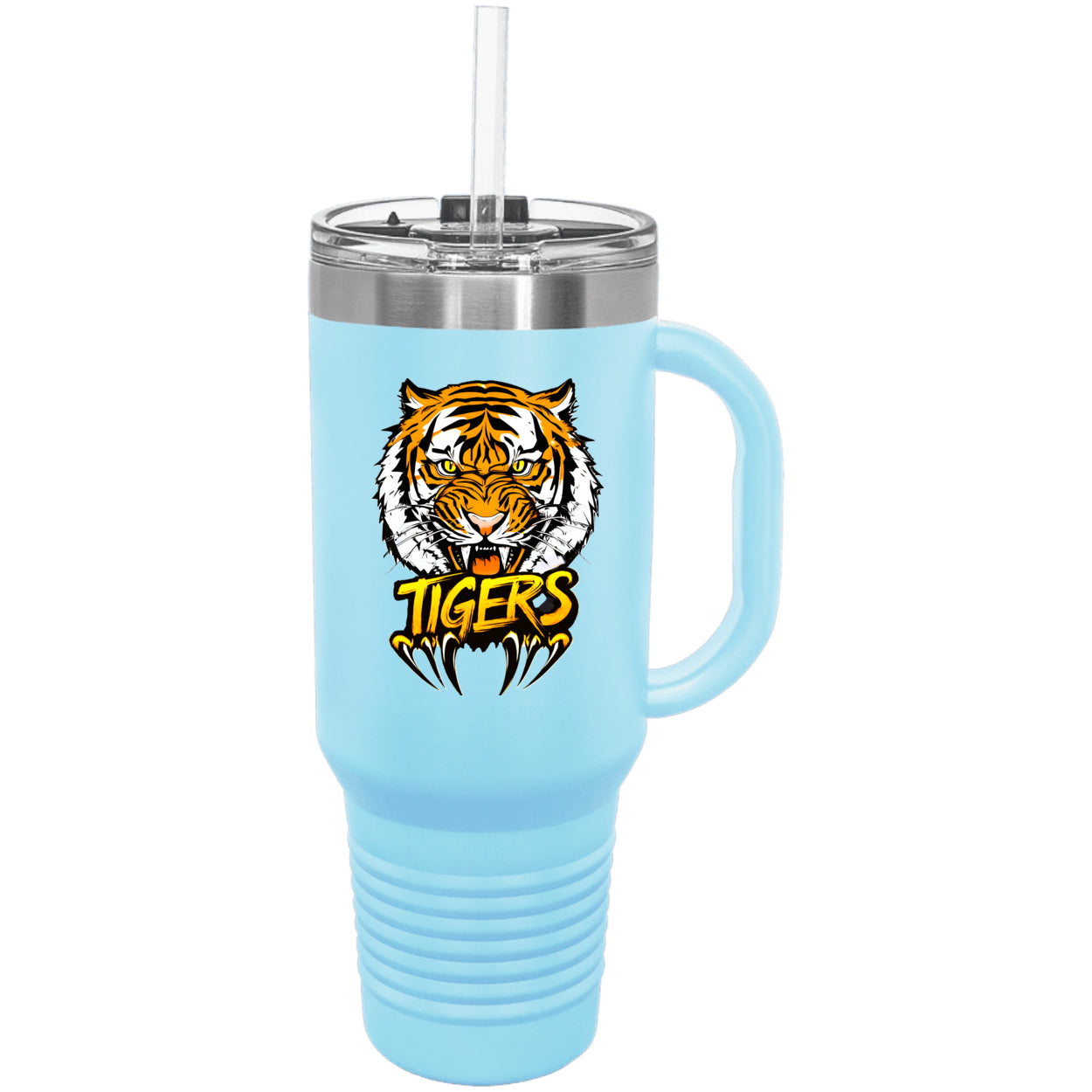 Tiger with Claws Polar Camel 40 oz. Travel Mug with Handle & Straw