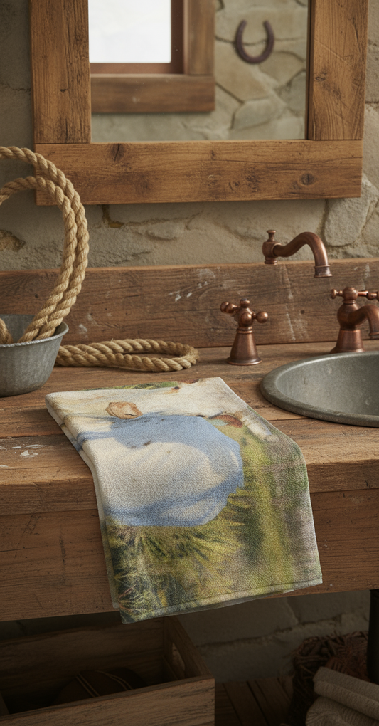 Majestic Horned Bull near Orlando Florida - Bath Towel