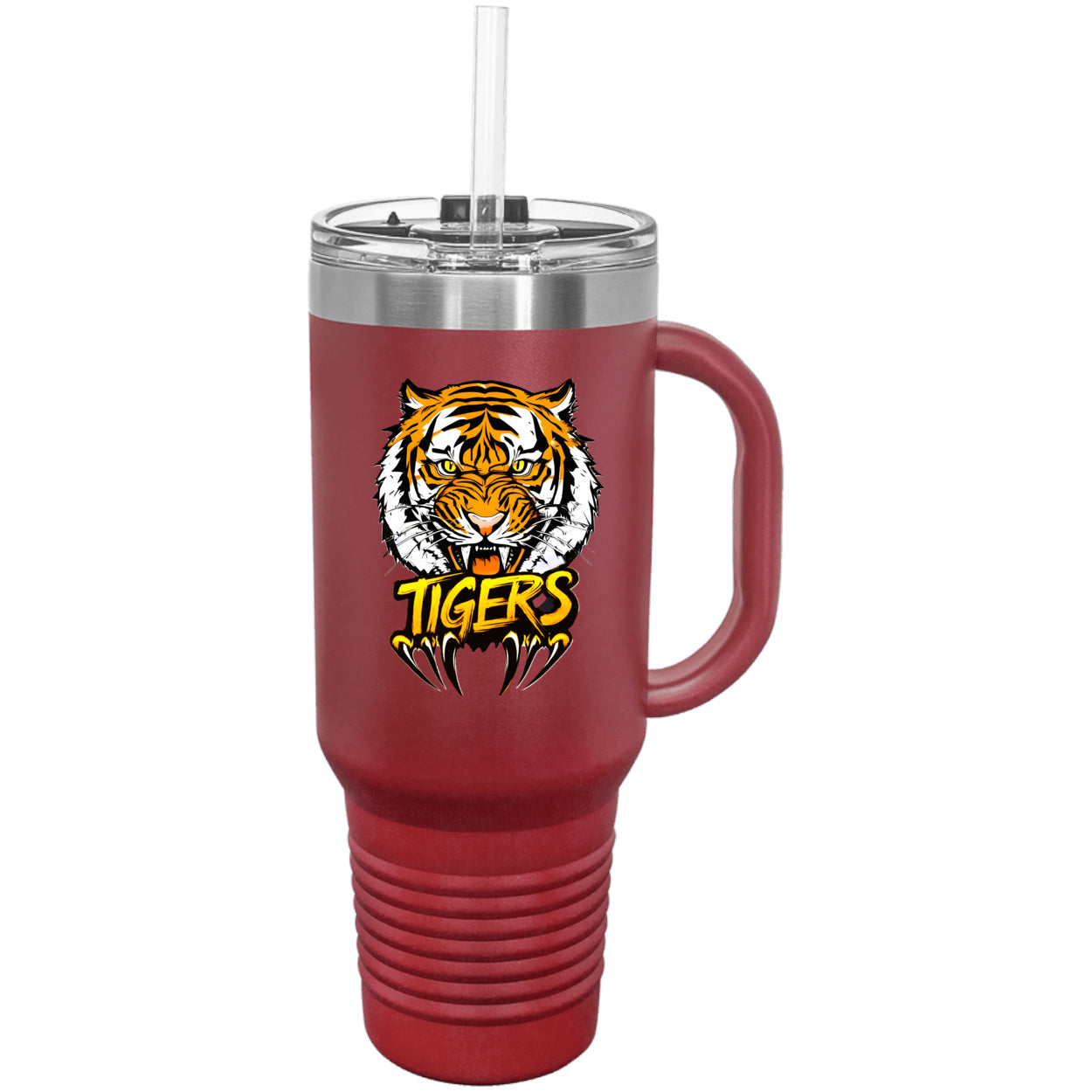 Tiger with Claws Polar Camel 40 oz. Travel Mug with Handle & Straw