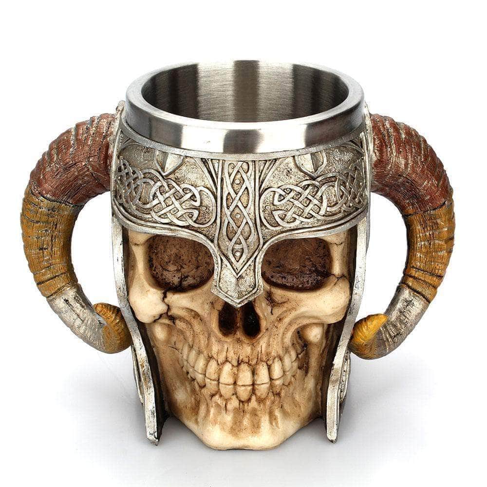 Vikings Goat Horns Stainless Steel Mug - Bundles
