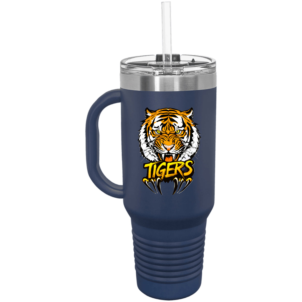 Tiger with Claws Polar Camel 40 oz. Travel Mug with Handle & Straw