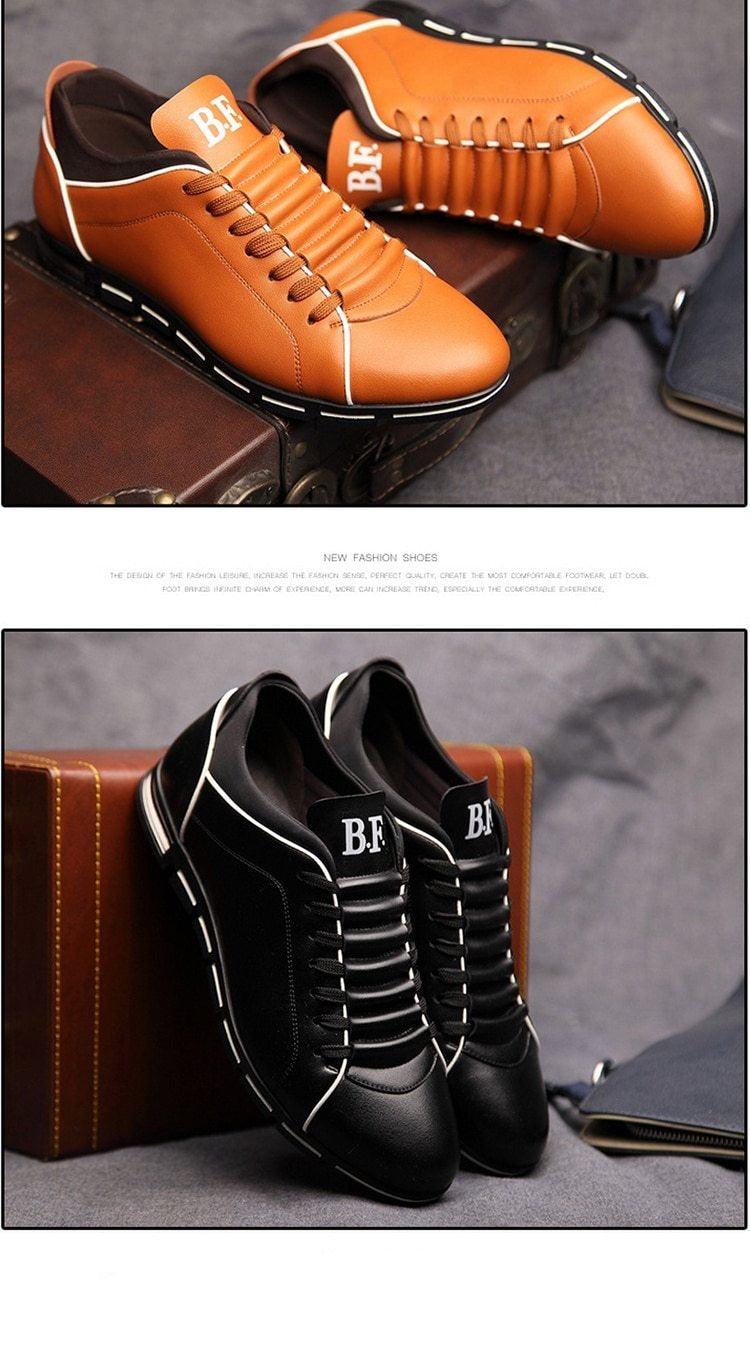 Men's Flat Round Toe Comfort Fashion Sneakers and Dress Shoes