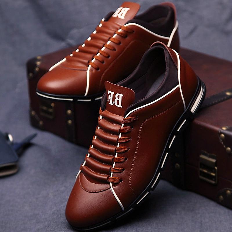 Men's Flat Round Toe Comfort Fashion Sneakers and Dress Shoes