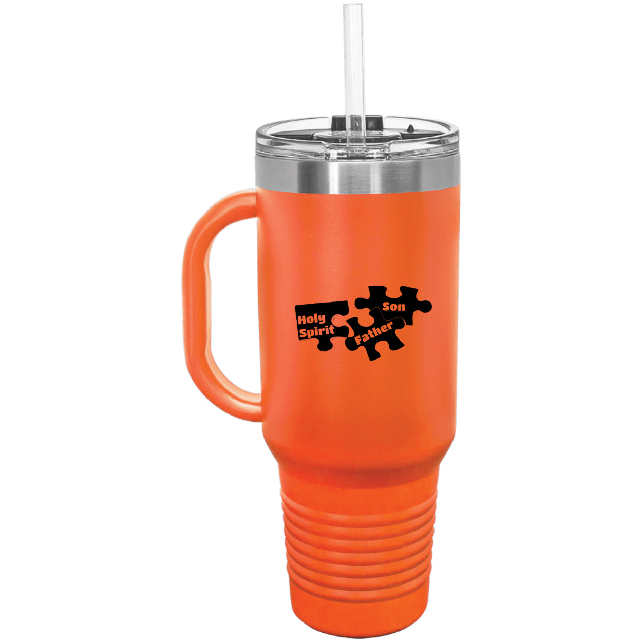 Father Son & Holy Spirit Religious Polar Camel 40 oz Tumbler with Handle & Straw