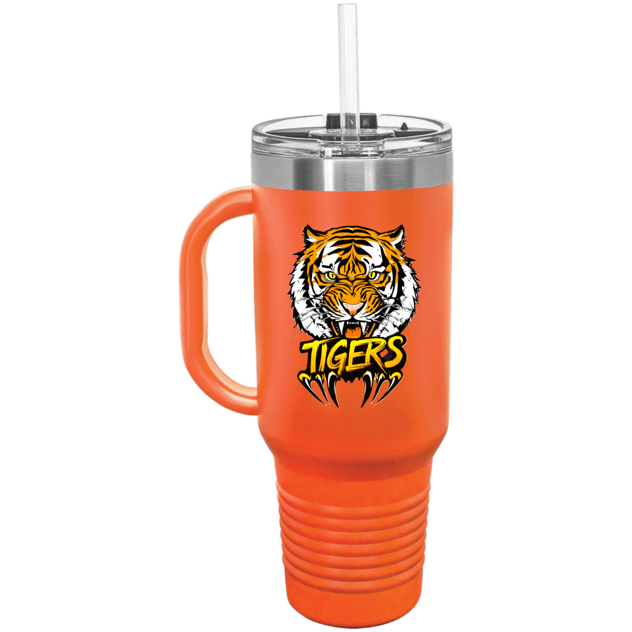 Tiger with Claws Polar Camel 40 oz. Travel Mug with Handle & Straw