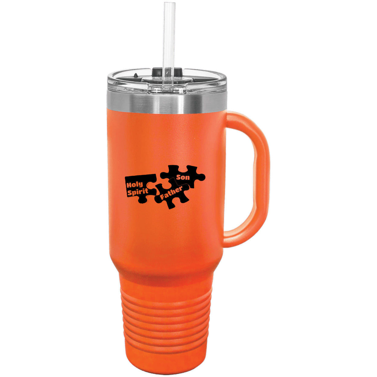 Father Son & Holy Spirit Religious Polar Camel 40 oz Tumbler with Handle & Straw