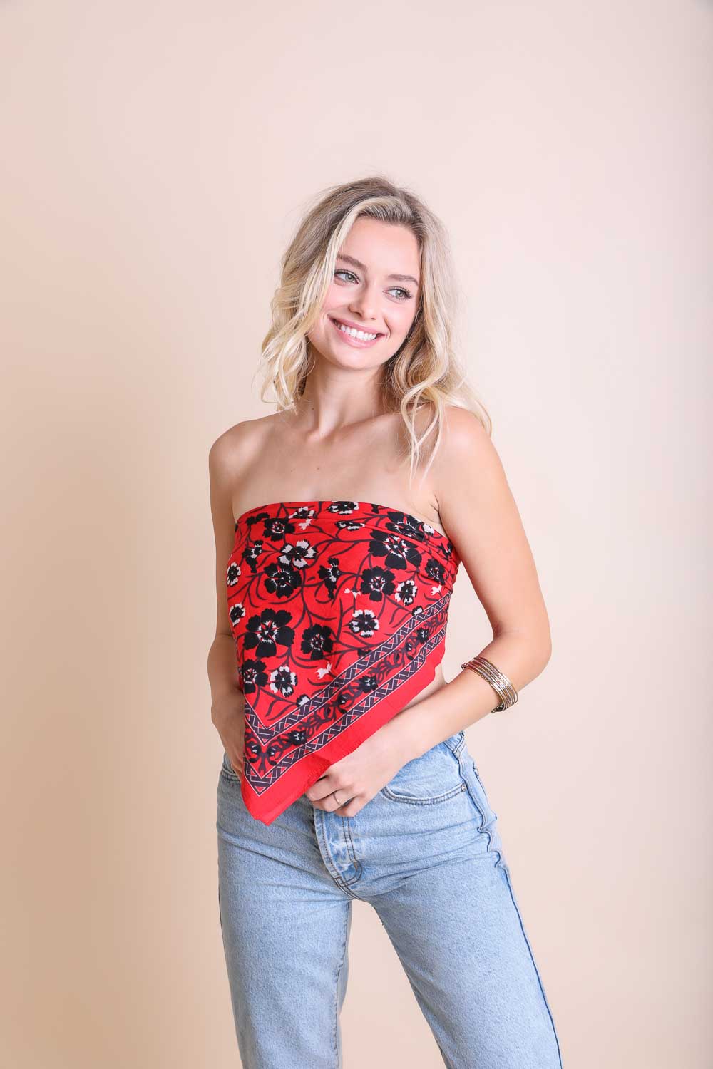 Oversized Floral Anemone Bandana