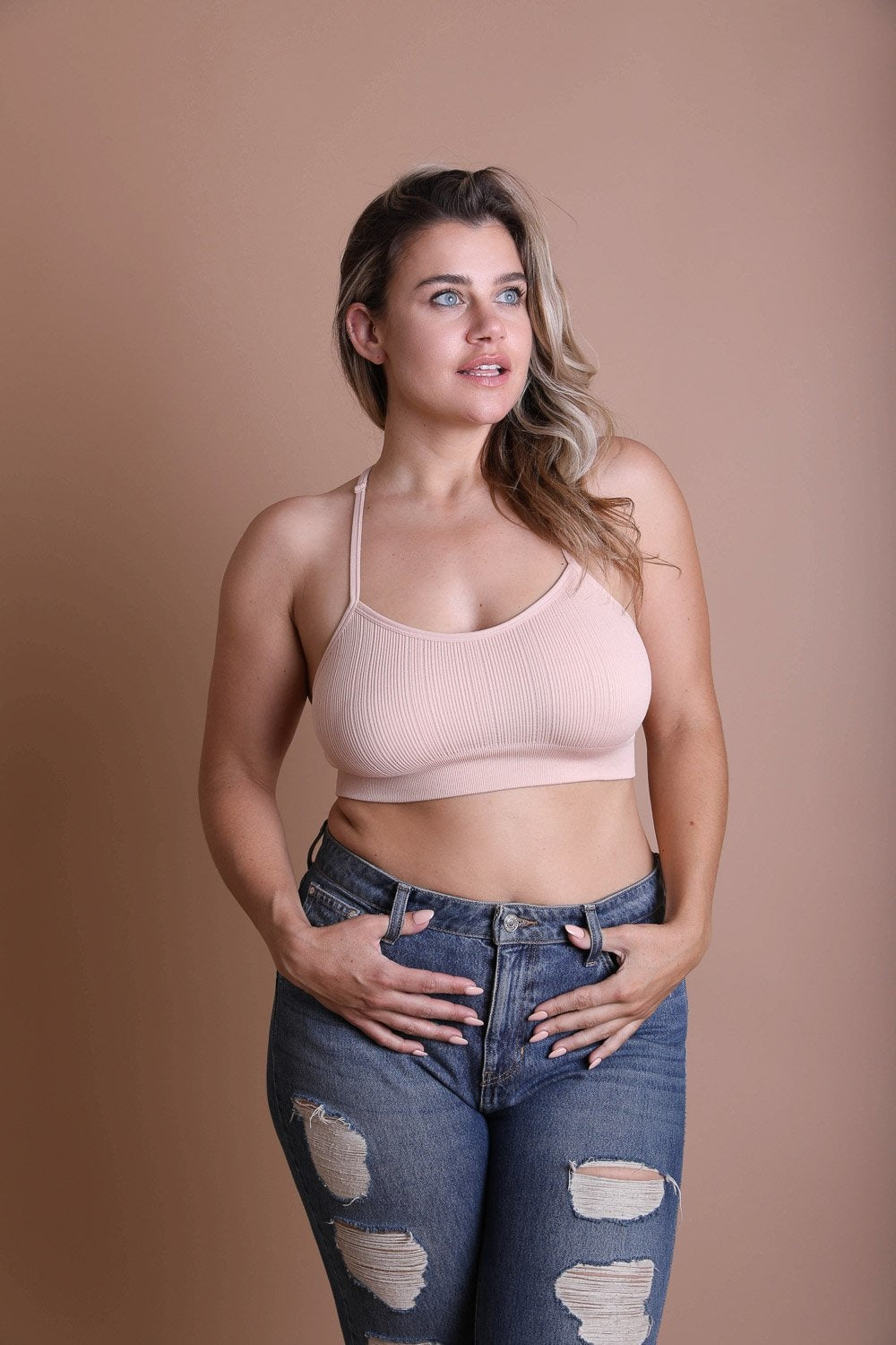 Plus Size Tattoo Back Bralette