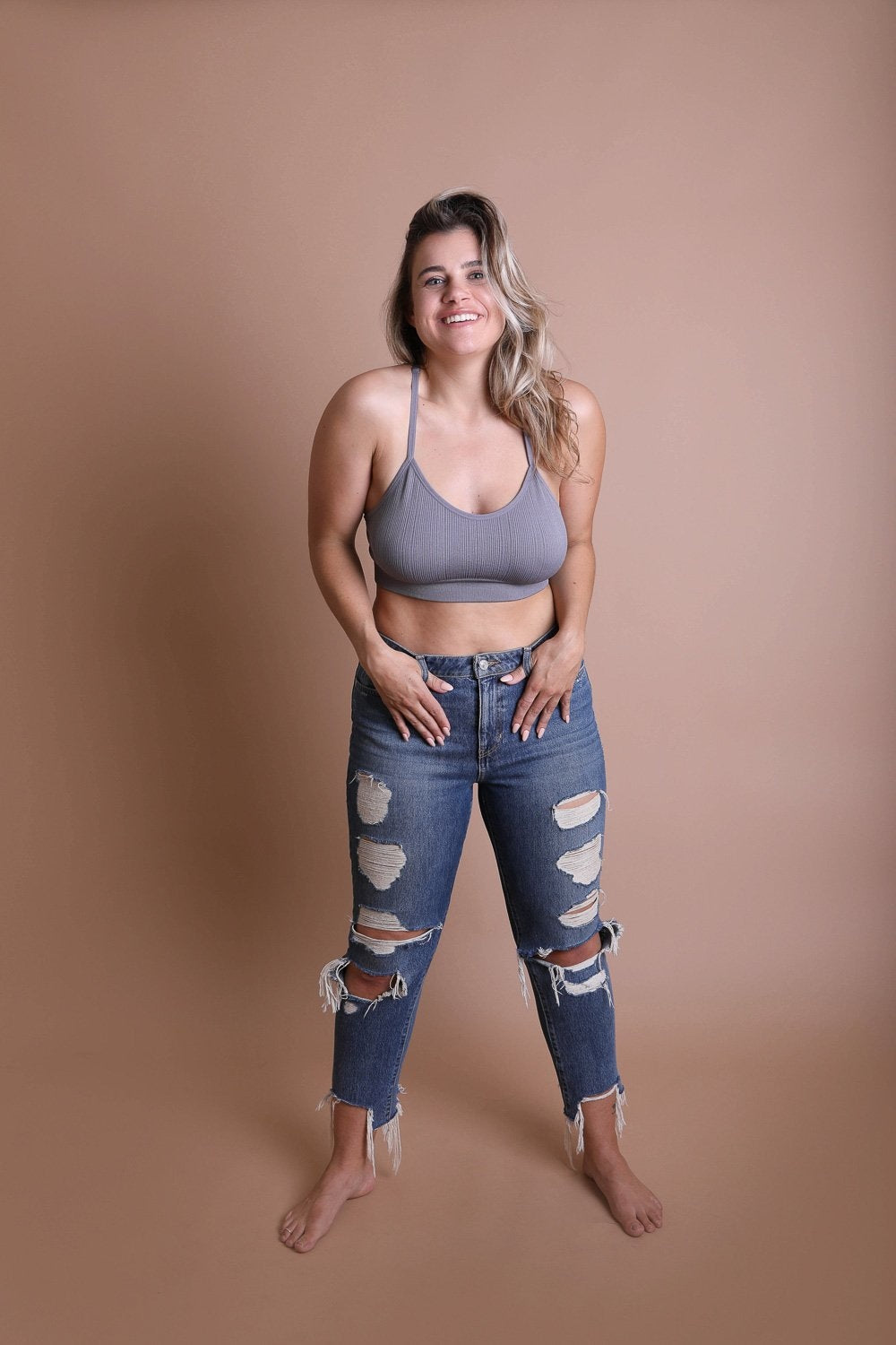 Plus Size Tattoo Back Bralette