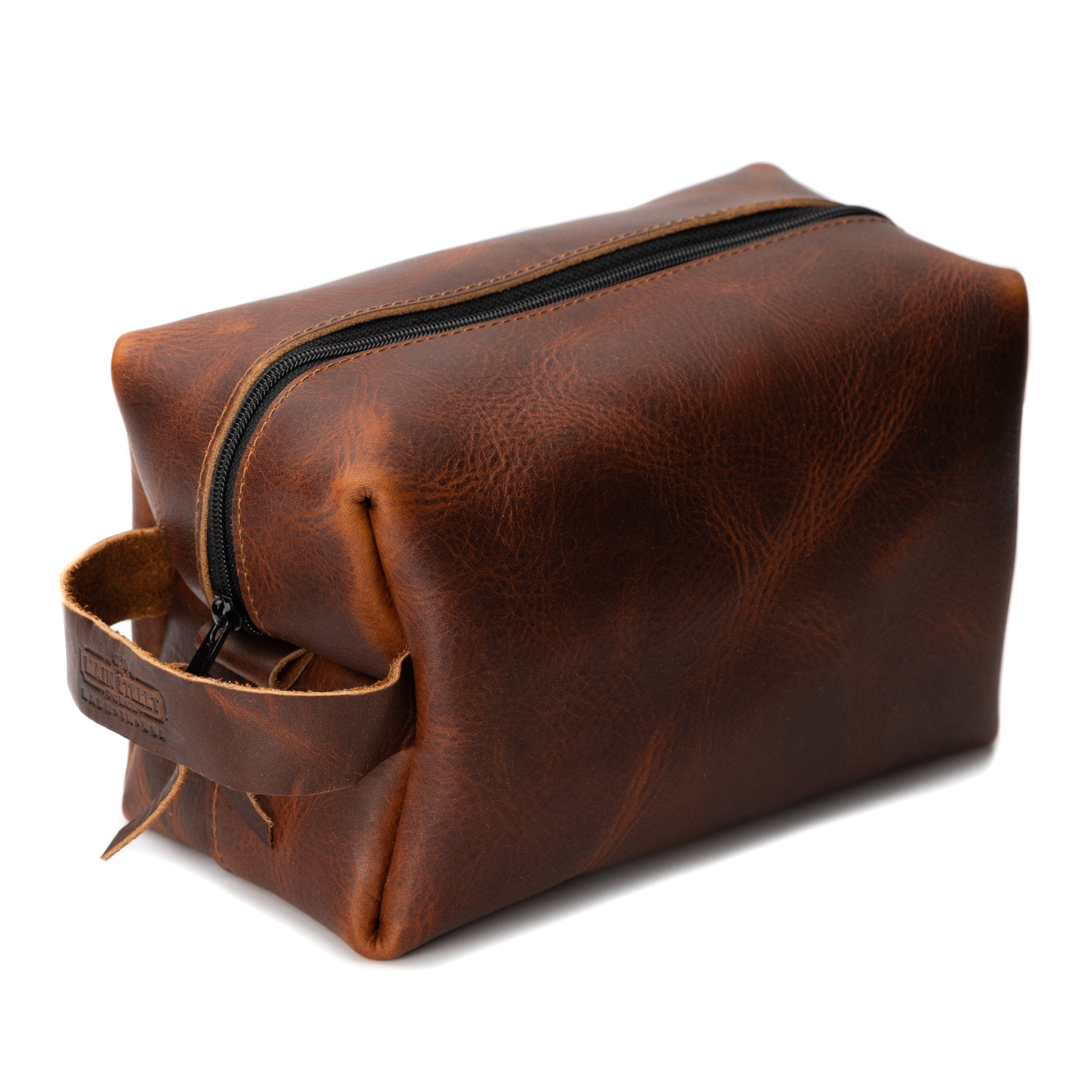 Leather Toiletry Bag for Men Dopp Kit / Travel Pack