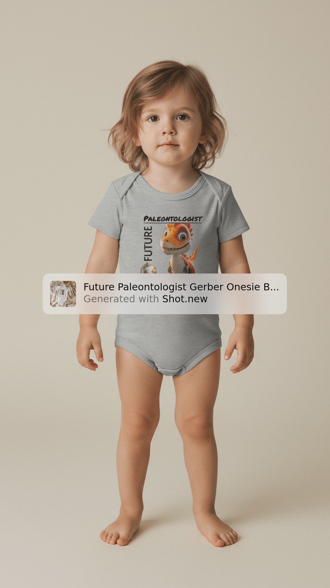 Future Paleontologist Gerber Onesie Baby Short Sleeve Romper