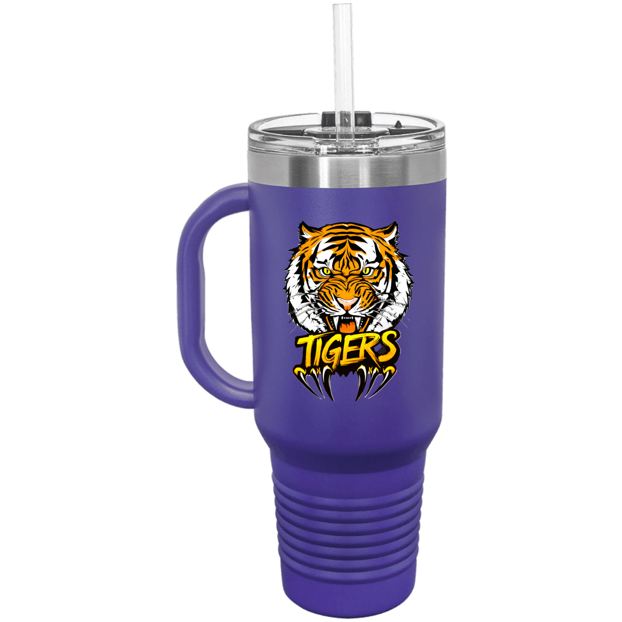 Tiger with Claws Polar Camel 40 oz. Travel Mug with Handle & Straw