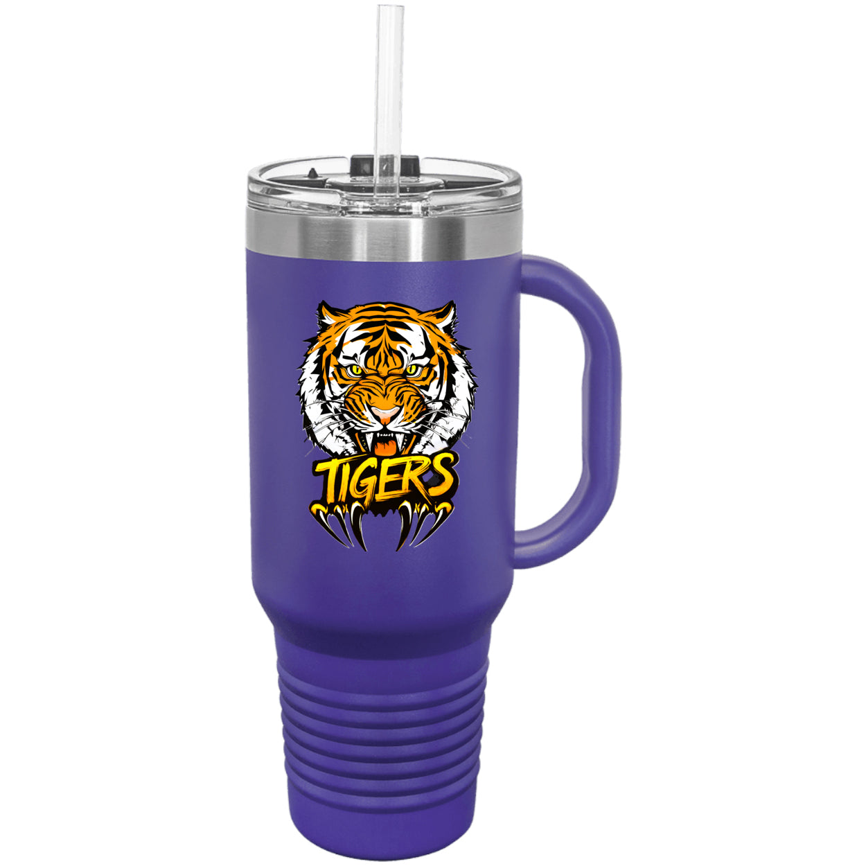 Tiger with Claws Polar Camel 40 oz. Travel Mug with Handle & Straw
