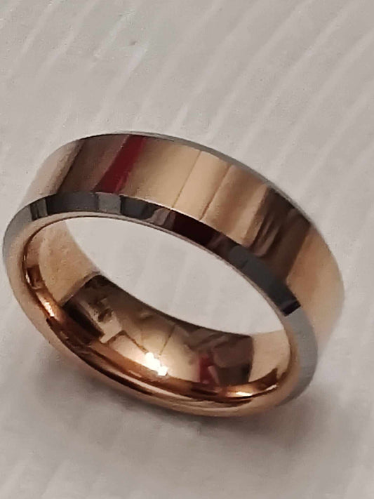 Gold Tone Tungsten Carbide Men's Wedding Band