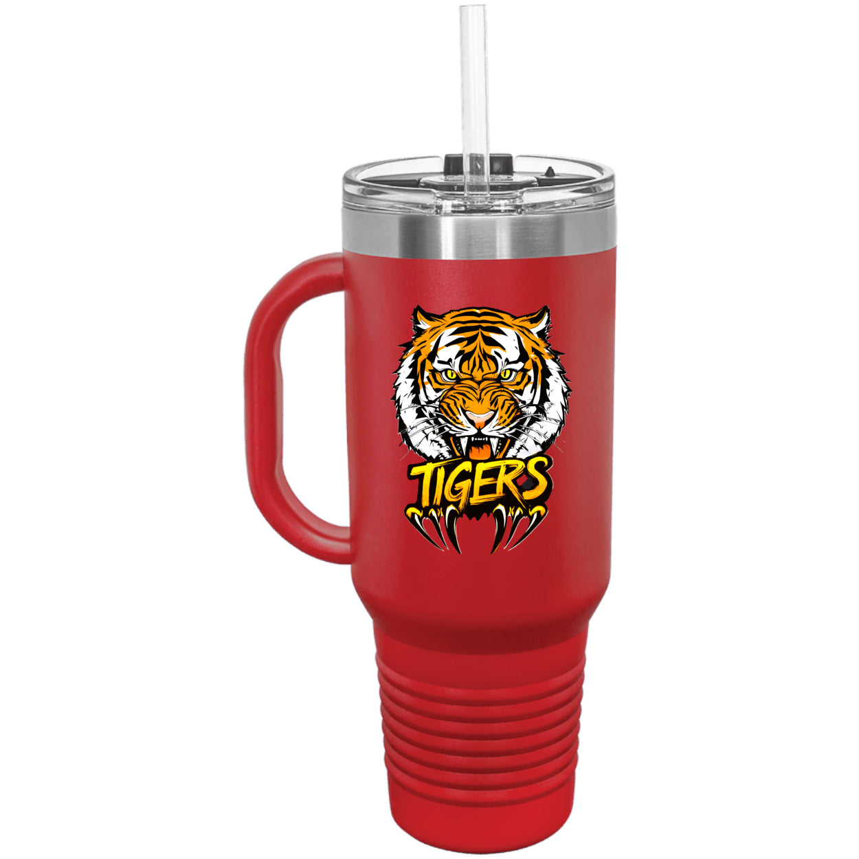 Tiger with Claws Polar Camel 40 oz. Travel Mug with Handle & Straw