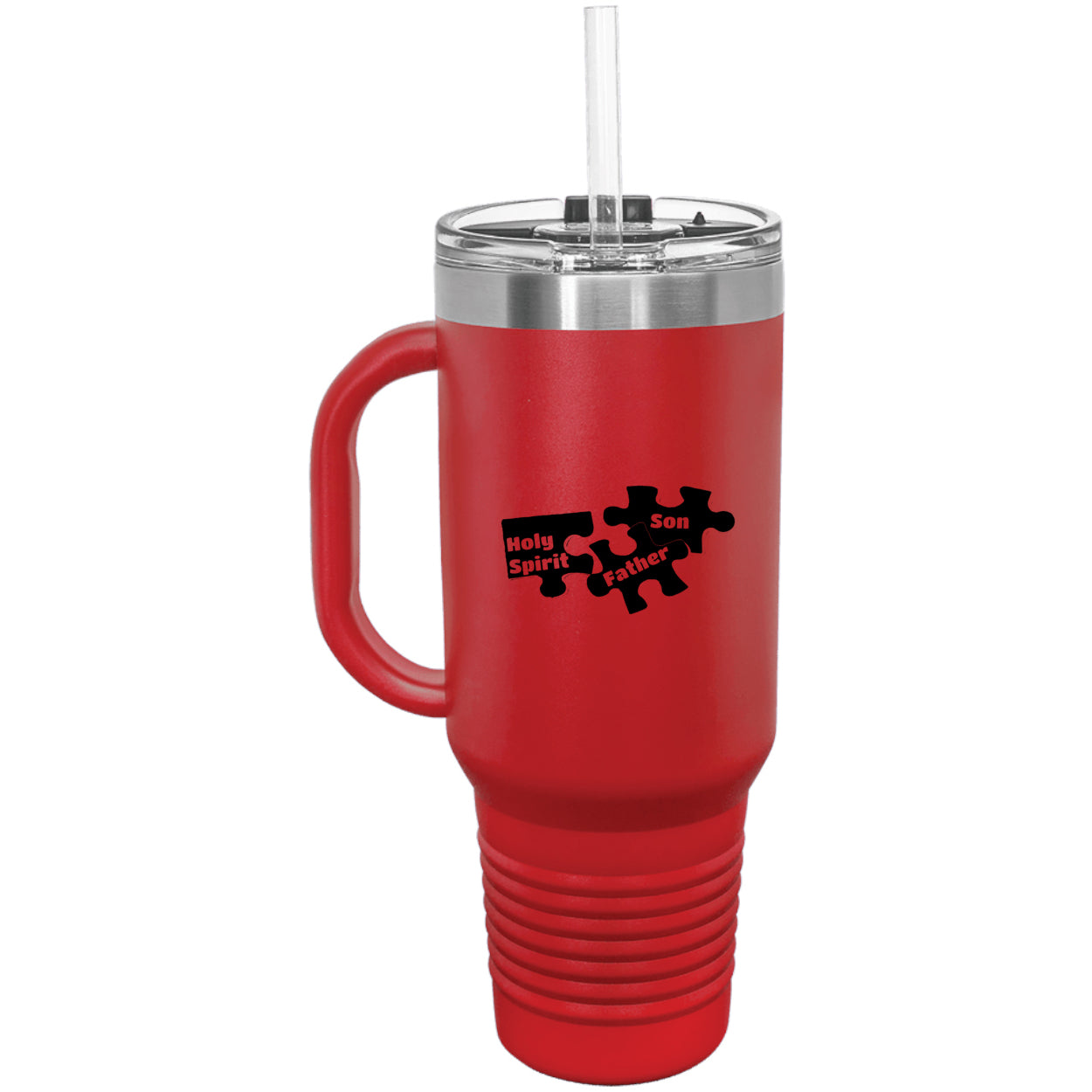 Father Son & Holy Spirit Religious Polar Camel 40 oz Tumbler with Handle & Straw