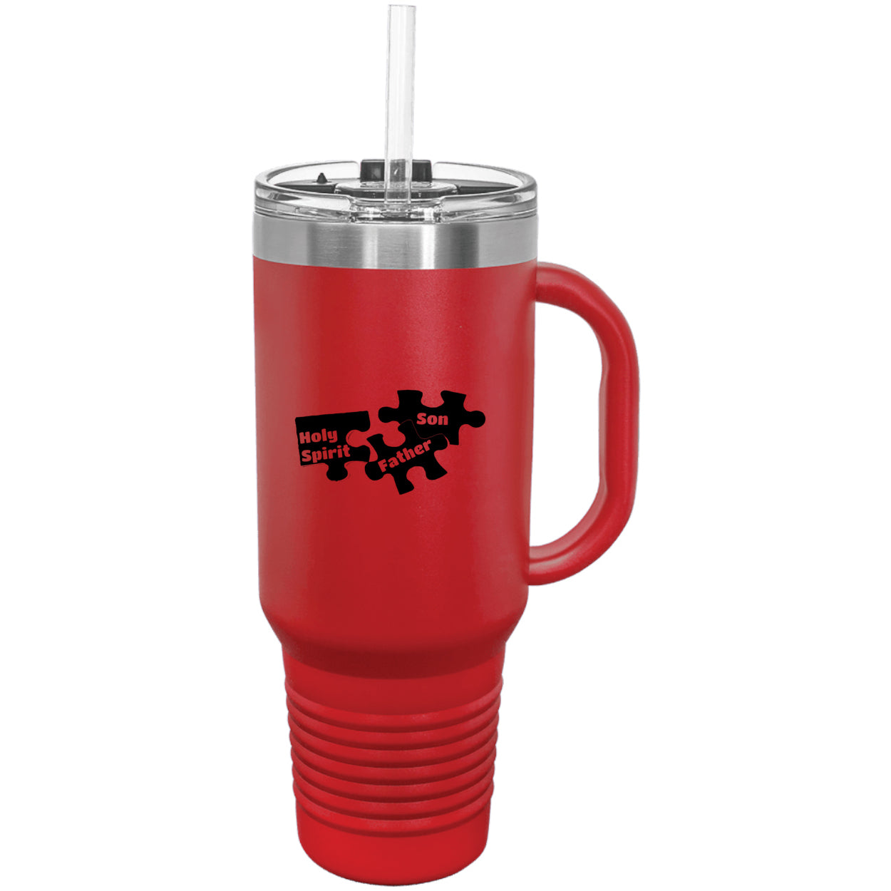 Father Son & Holy Spirit Religious Polar Camel 40 oz Tumbler with Handle & Straw