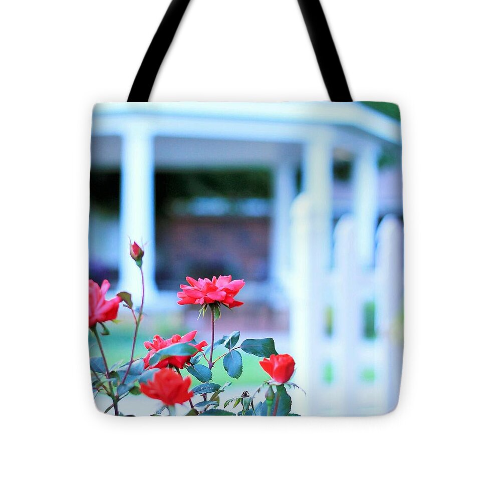 Red Flowers in Bloom - Tote Bag
