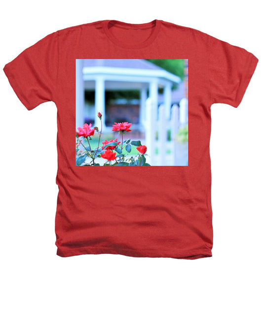 Red Flowers in Bloom Heathers Graphic T-shirt