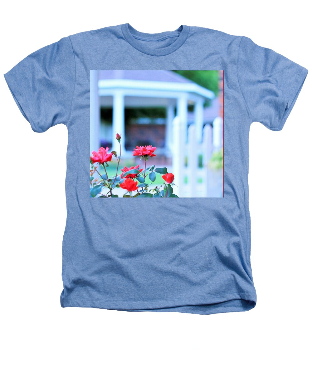 Red Flowers in Bloom Heathers Graphic T-shirt