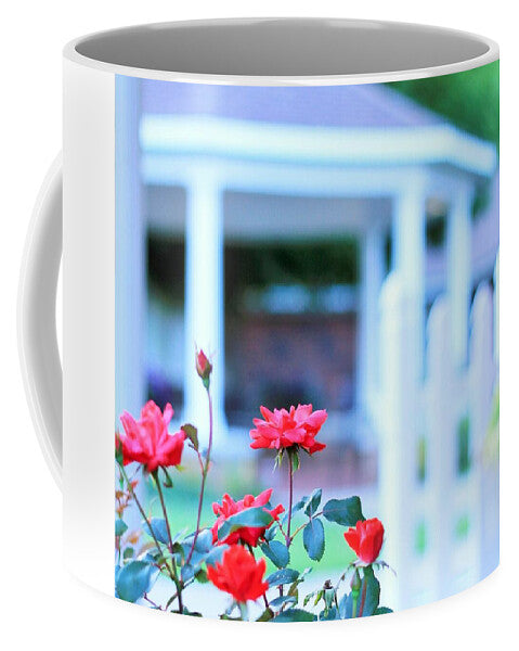 Red Flowers in Bloom Ceramic Mug