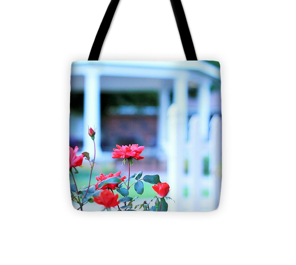 Red Flowers in Bloom - Tote Bag
